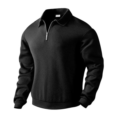 Morae-Amsterdam® | Heren Polo Shirt Met Visgraatpatroon