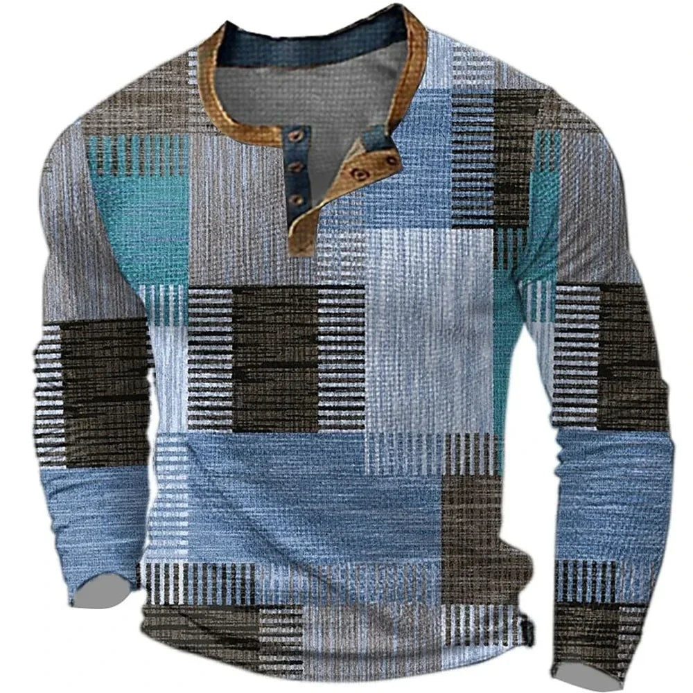 Morae-Amsterdam® | Kleurrijk Heren Shirt Met Lange Mouwen