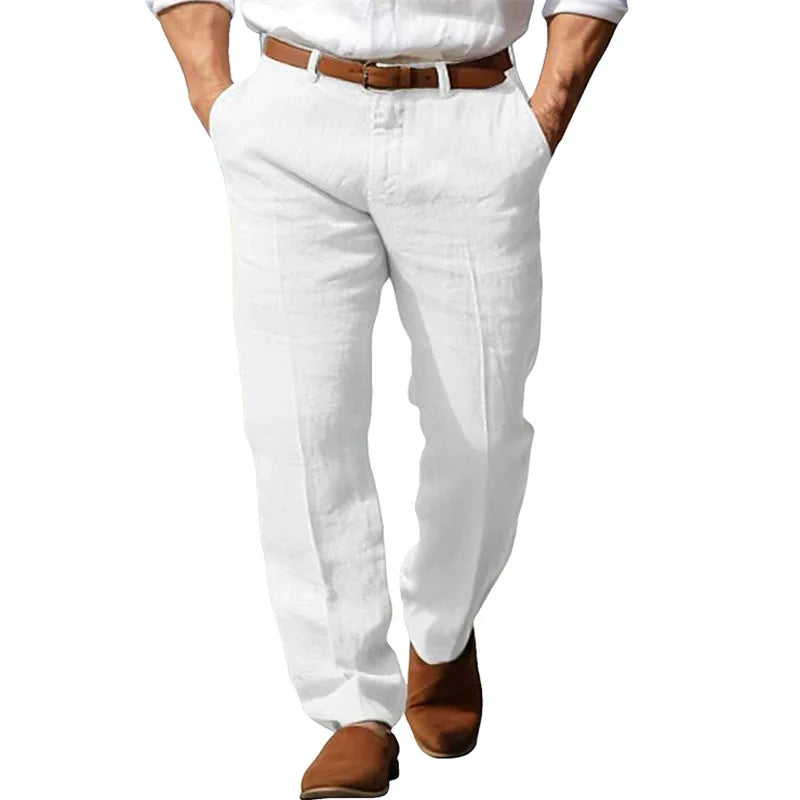 Morae-Amsterdam® | Klassevolle Linnen Heren Broek