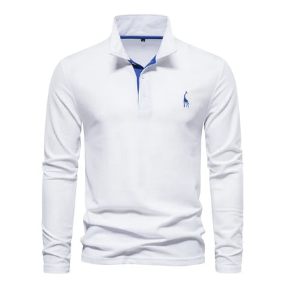 Morae-Amsterdam® | Casual Mannen Poloshirt Met Lange Mouwen