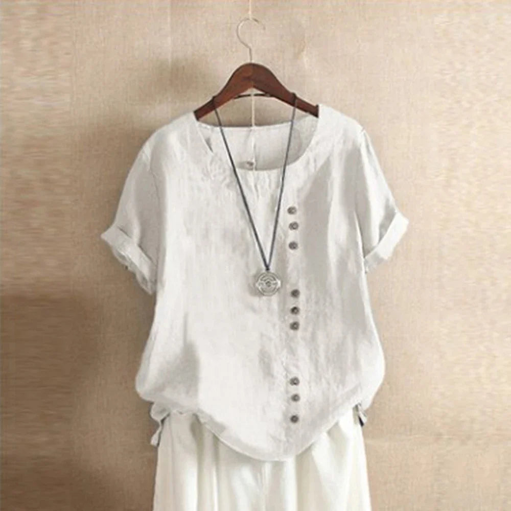 Morae-Amsterdam® | Luchtige en Comfortabele Katoenen Damesblouse