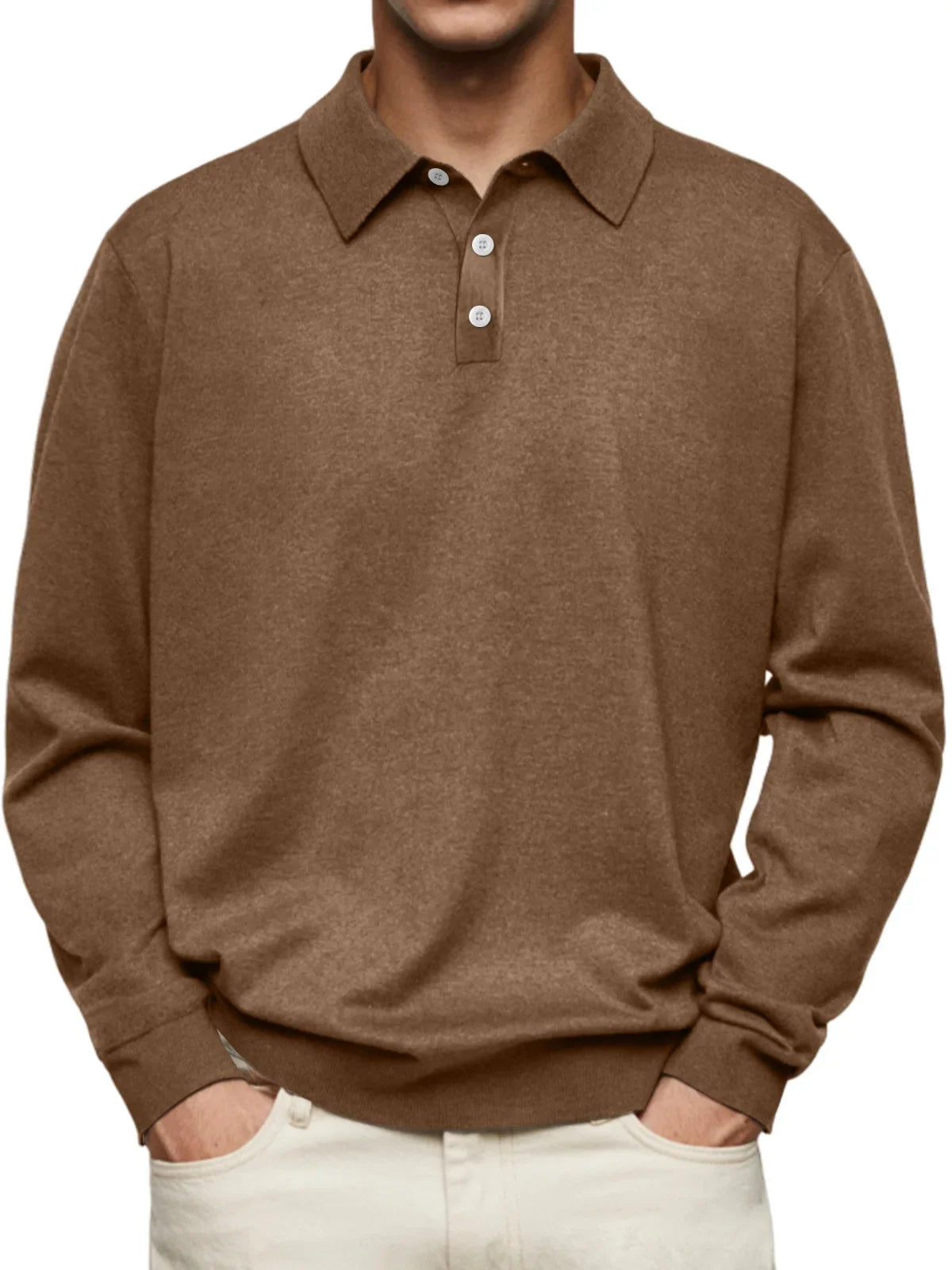 Morae-Amsterdam® | Alledaags Poloshirt met Lange Mouwen