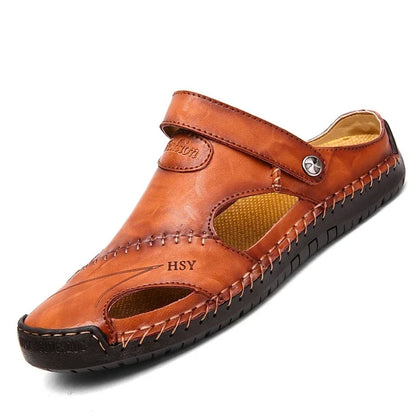 Morae-Amsterdam® | Comfortabele Klassieke Leren Heren Sandalen