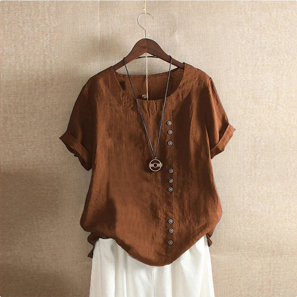 Morae-Amsterdam® | Luchtige en Comfortabele Katoenen Damesblouse