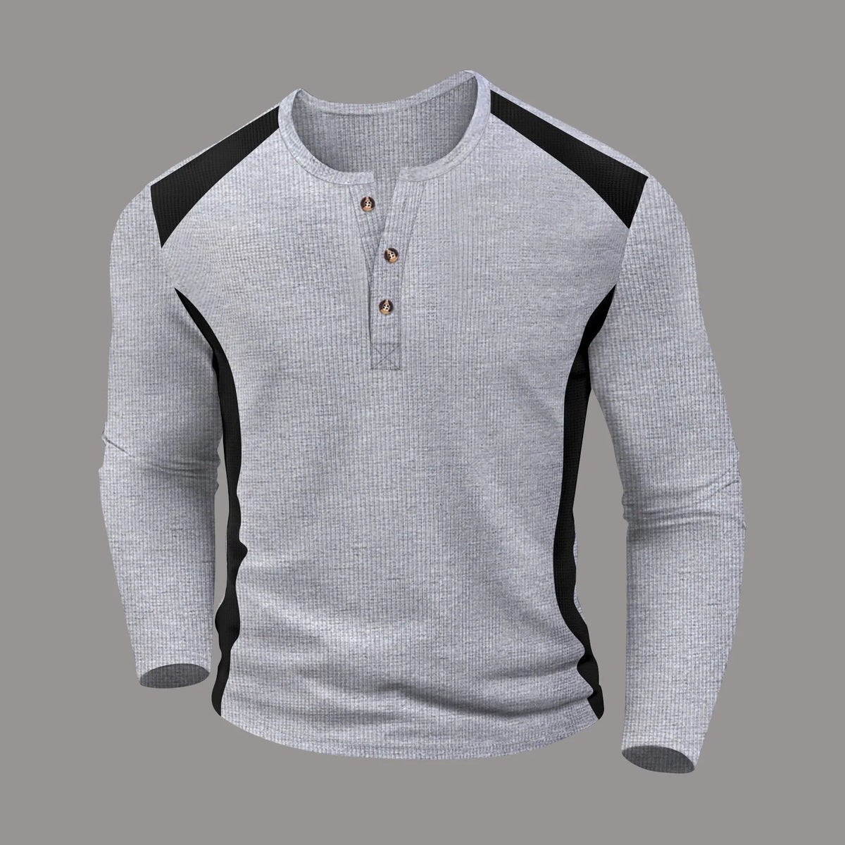 Morae-Amsterdam® | Wafelgestreept Shirt Met Lange Mouwen