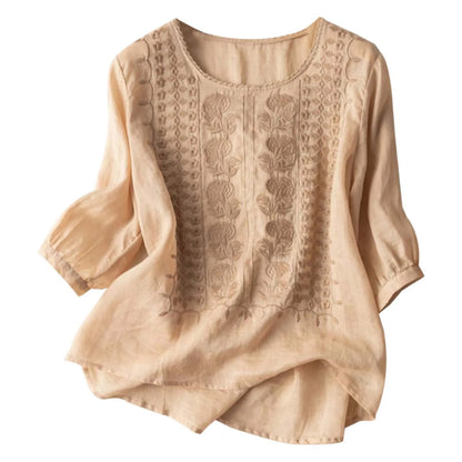 Morae-Amsterdam® | Zomerse Katoenen Damesblouse