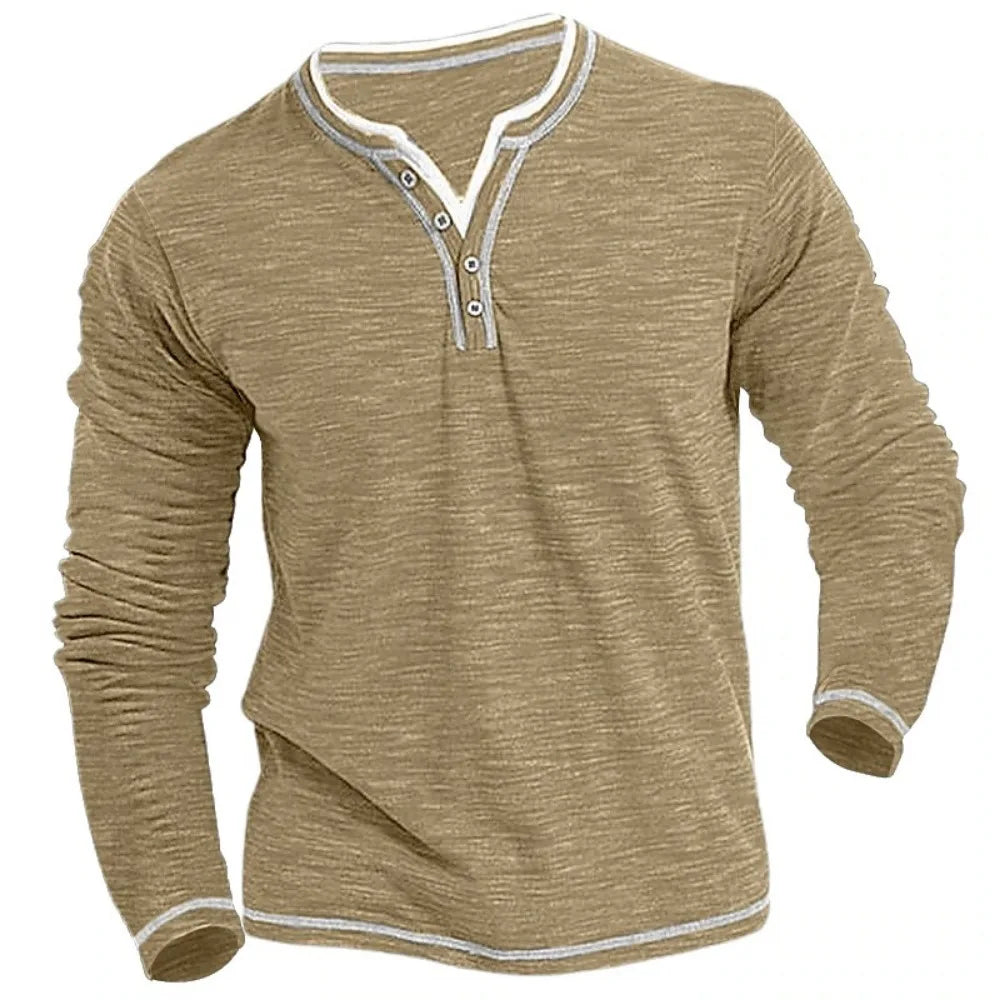 Morae-Amsterdam® | Ademend V-Hals Shirt Met Lange Mouwen