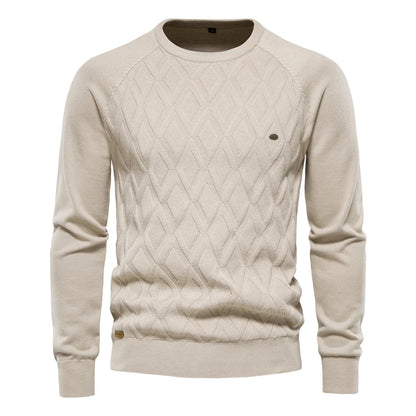 Heren Sweater Met Ruitdesign