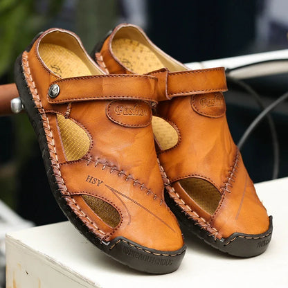 Morae-Amsterdam® | Comfortabele Klassieke Leren Heren Sandalen