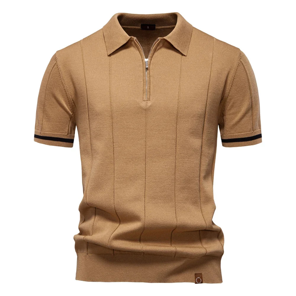 Morae-Amsterdam® | Heren Polo Shirt Met Rits