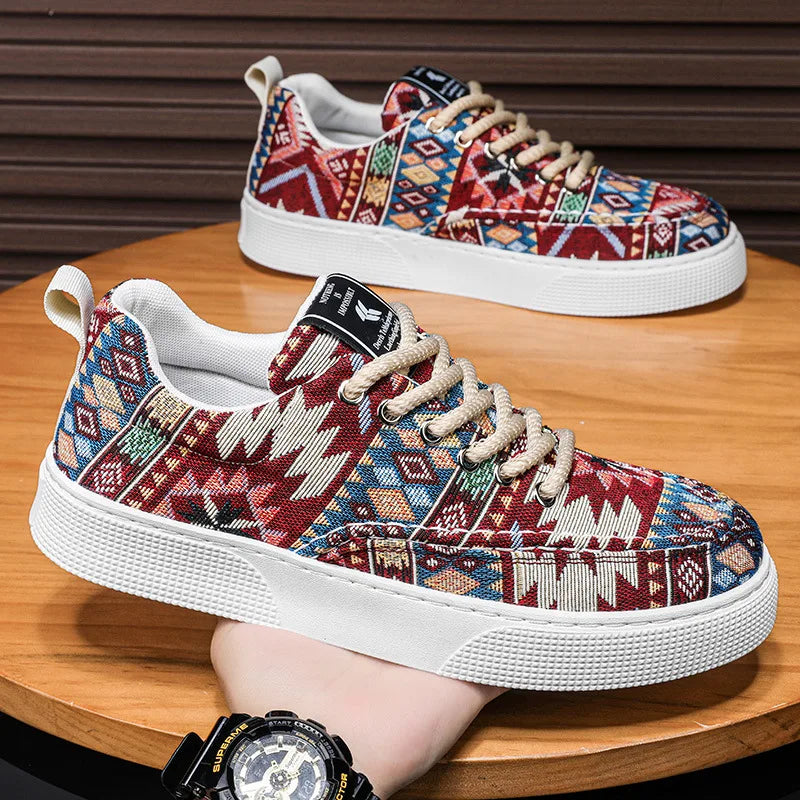 Morae-Amsterdam® | Kleurrijke Retro Heren Sneakers