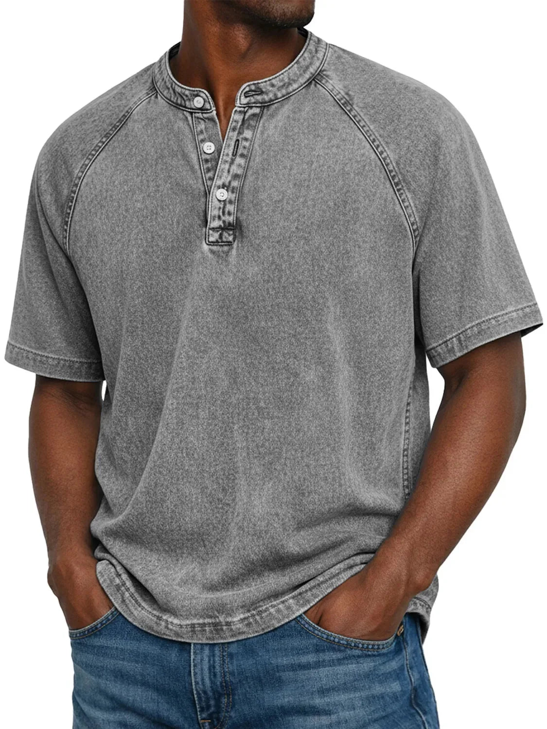 Morae-Amsterdam® | Vintage Mannen Shirt Met Knopen