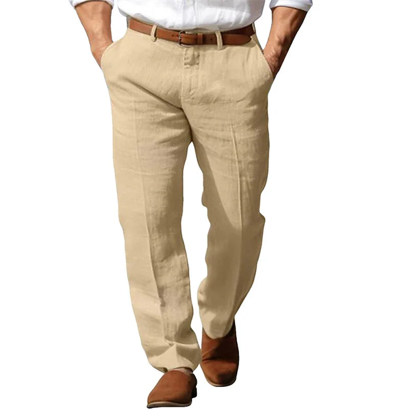Morae-Amsterdam® | Klassevolle Linnen Heren Broek