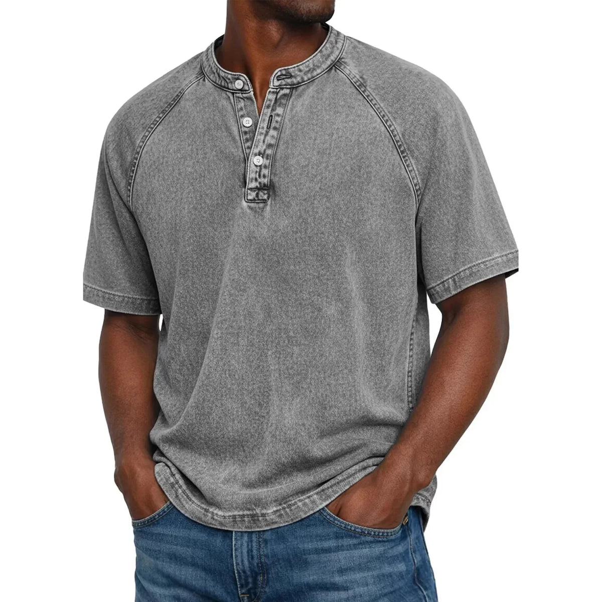 Morae-Amsterdam® | Vintage Mannen Shirt Met Knopen