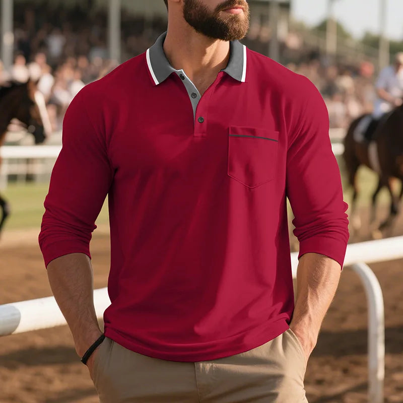 Morae-Amsterdam® | Stijlvol Poloshirt Met Lange Mouwen