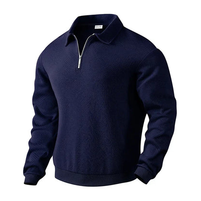 Morae-Amsterdam® | Heren Polo Shirt Met Visgraatpatroon