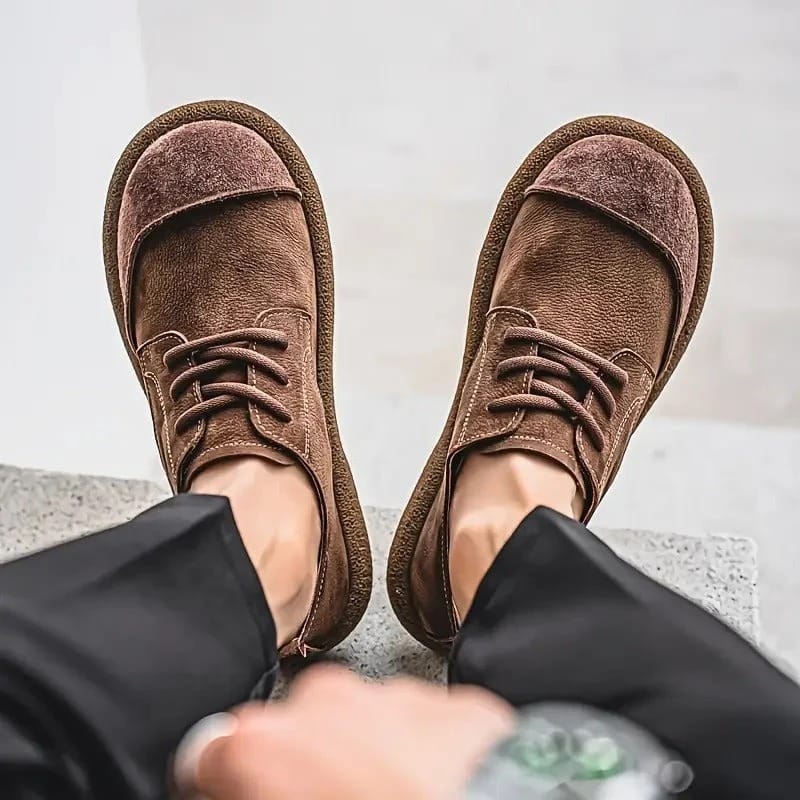 Morae-Amsterdam® | Klassieke Suède Veterschoenen voor Heren