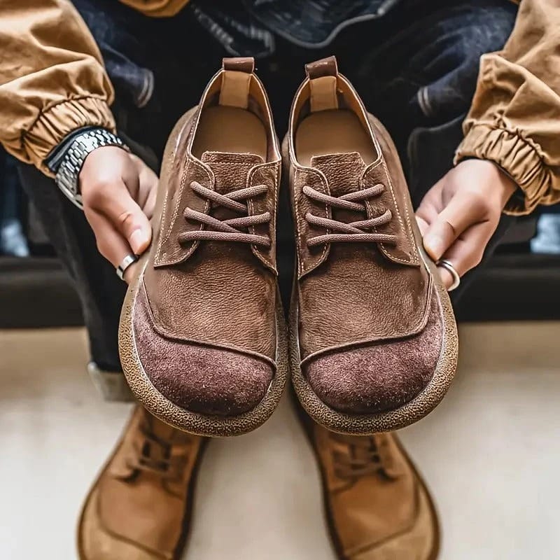 Morae-Amsterdam® | Klassieke Suède Veterschoenen voor Heren