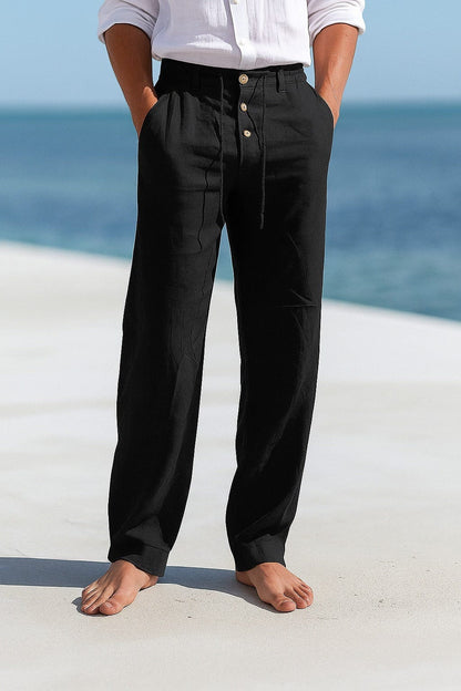 Morae-Amsterdam® | Elegante Linnen Zomerbroek Voor Heren