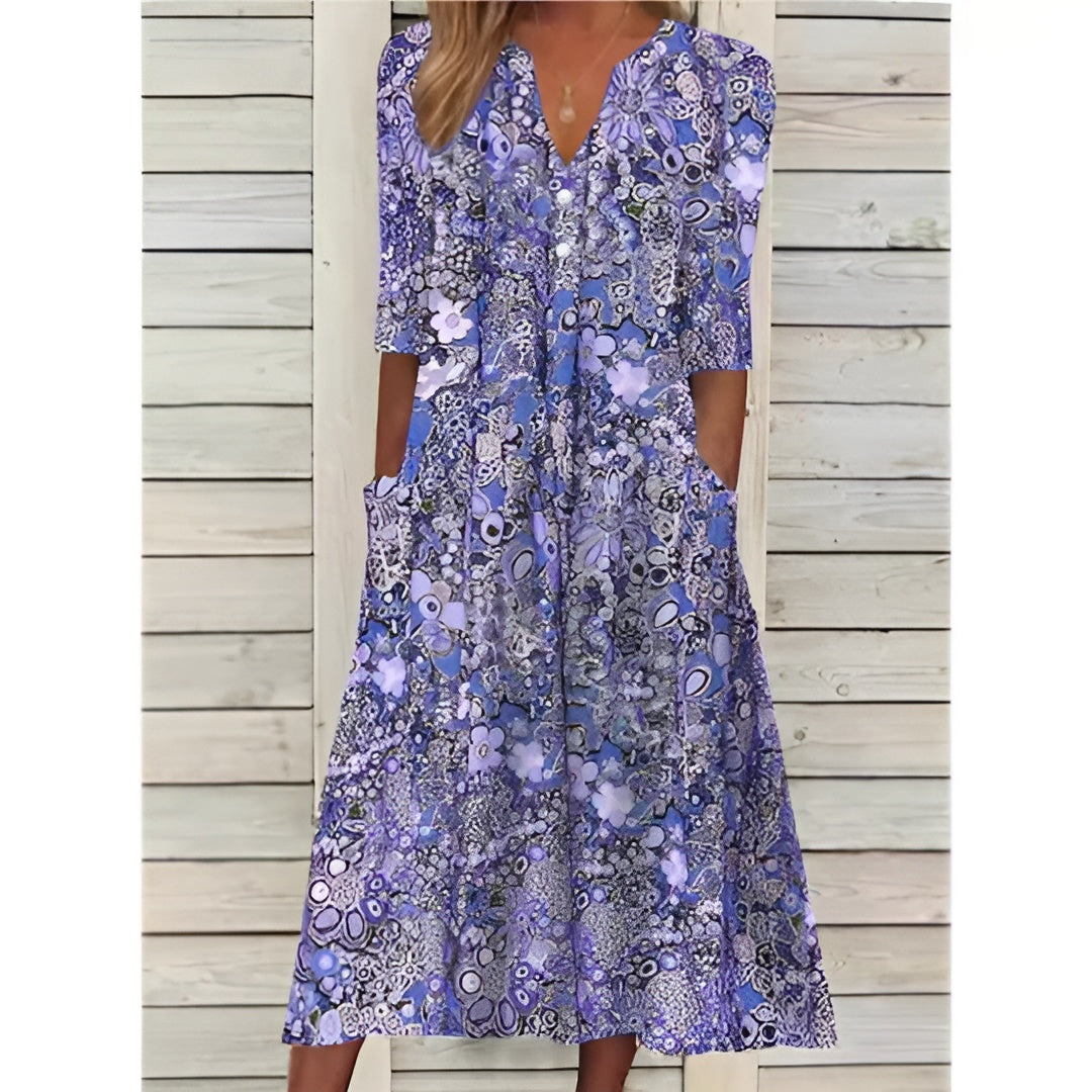 Morae-Amsterdam® | Zomerse Damesjurk Met Bloemenprint