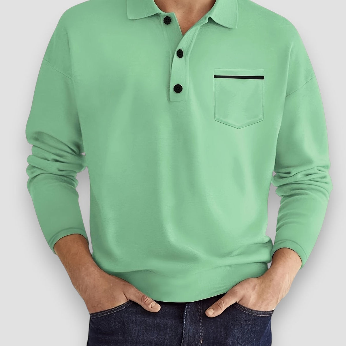 Morae-Amsterdam® | Casual Poloshirt Met Borstzak (1+1 GRATIS)