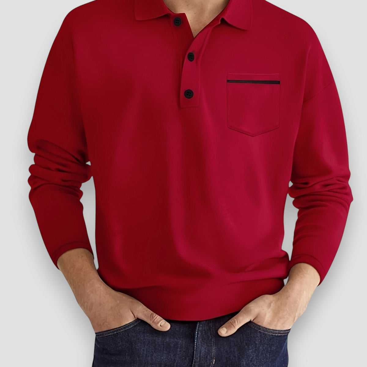 Morae-Amsterdam® | Casual Poloshirt Met Borstzak (1+1 GRATIS)