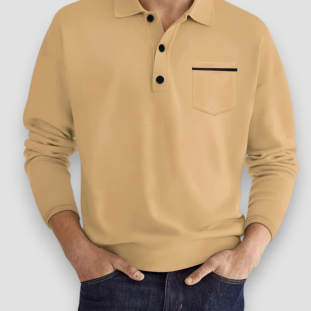 Morae-Amsterdam® | Casual Poloshirt Met Borstzak (1+1 GRATIS)
