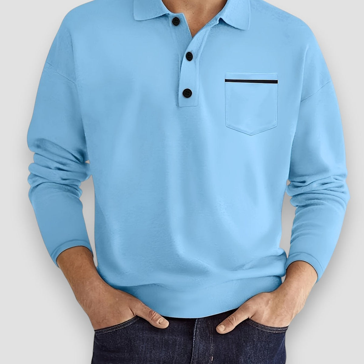 Morae-Amsterdam® | Casual Poloshirt Met Borstzak (1+1 GRATIS)