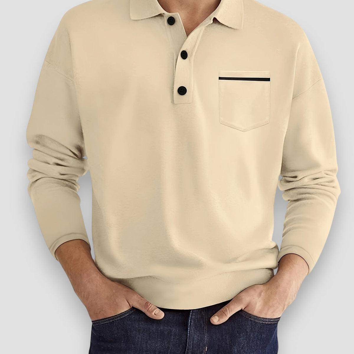 Morae-Amsterdam® | Casual Poloshirt Met Borstzak (1+1 GRATIS)
