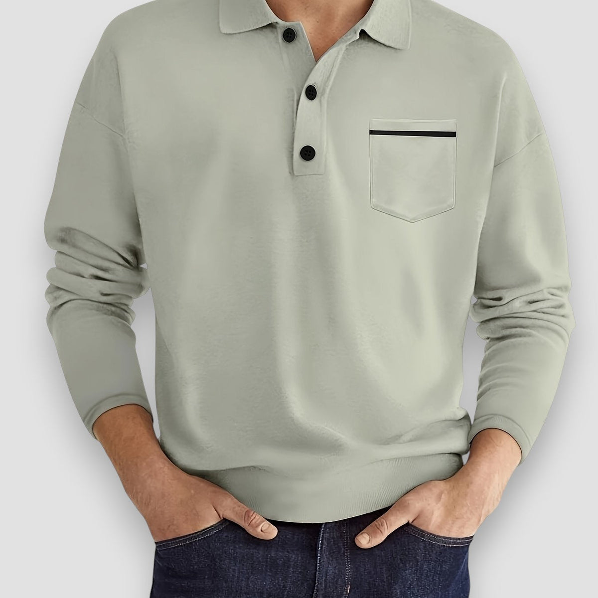 Morae-Amsterdam® | Casual Poloshirt Met Borstzak (1+1 GRATIS)