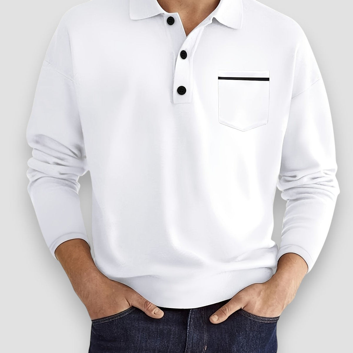 Morae-Amsterdam® | Casual Poloshirt Met Borstzak (1+1 GRATIS)