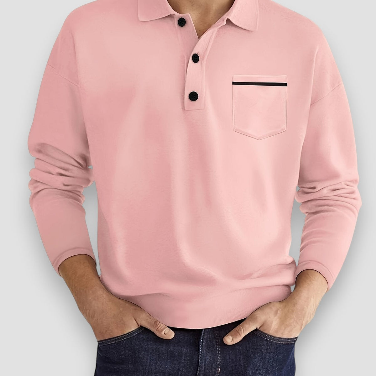 Morae-Amsterdam® | Casual Poloshirt Met Borstzak (1+1 GRATIS)